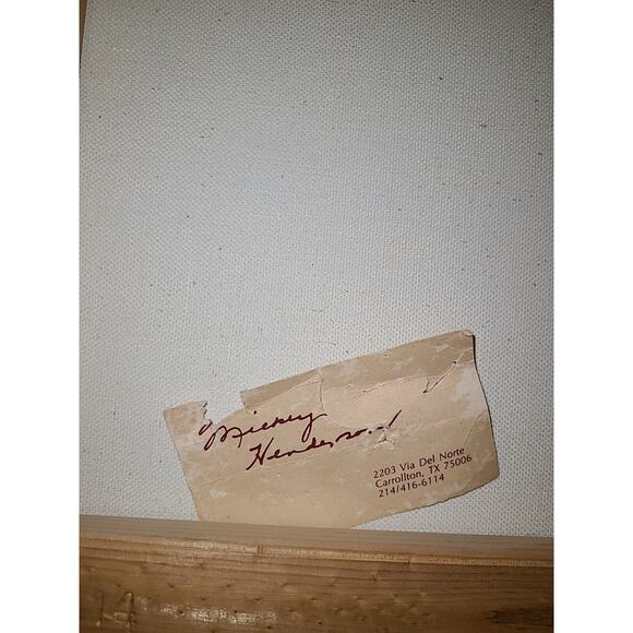 Original Oil Painting On Canvas Landscape Framed Texas Artist Mickey Henderson‎ - Picture 12 of 12